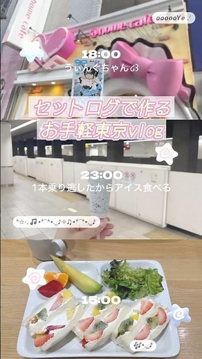 流行りのセットログ使ってvlog作ってみた𖤐 #vlog #休日vlog #東京vlog #あっとほぉーむカフェ #メイドカフェ #上野 #秋葉原 #表参道 #美容室 #セットログ #setlog