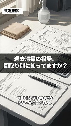 退去清掃の相場。1Kから3LDKまで比較 #Shorts