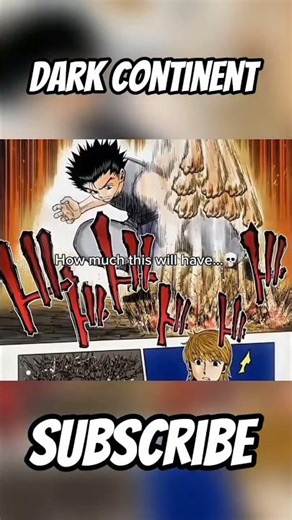 hunter x hunter world and dark continent in manga Edit💀😨🥶 full of surprises #like #subscribe #viral