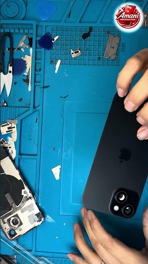 👉 Vitre arrière iPhone 15 cassée 😱 comme neuf 🔥