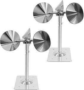 2 Pack Upgrade Bird Reflector,Bird Deterrents for Outside,Humane Pigeon Woodpecker Deterrent Wind Powered Sunlight Reflect Device for Outdoor,Garden,Patio,Roof,Swimming Pool