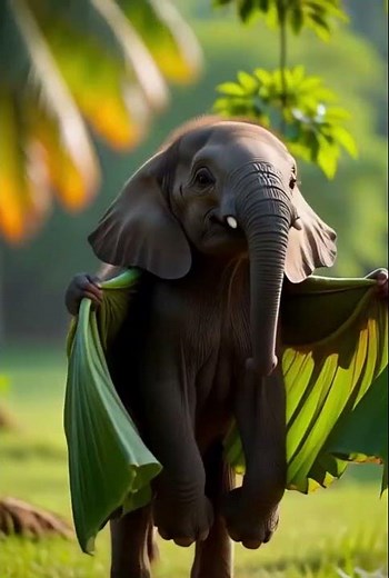 Baby Elephant Tries to Fly #ElephantWhoWantsToFly #3DAnimation #cuteanimals