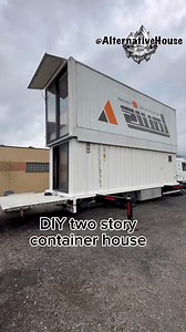 Incredible Truck Transformation! 🚚💥 He Built a 2-Story Container House That Lifts Up & Drops Down! | Alternativehouse