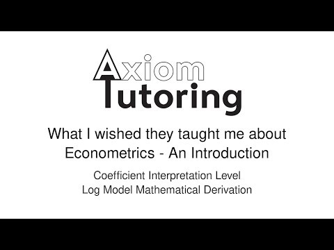 98 Coefficient interpretation Level log model mathematical derivation