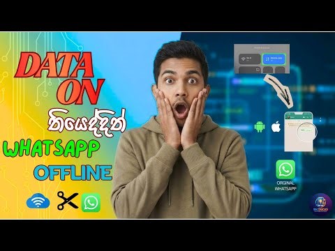 Data ON තියෙදිත් Whatsapp Offline ඉන්න විදිය | How to stay offline on WhatsApp with Data ON