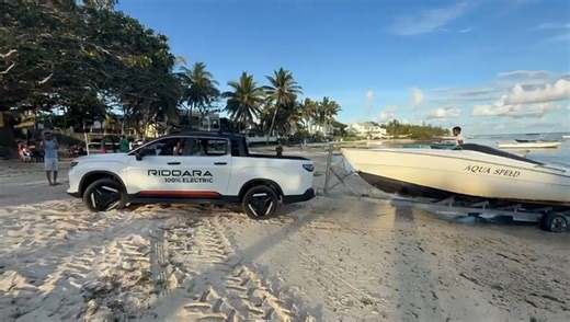 They said it couldn’t be done. Soft sand. Low tide. A boat to pull. We took the challenge — and Riddara delivered with flying colours. 🌊💪 Challenge completed #Riddara #BuiltForBeyond #ChallengeAccepted | Riddara Mauritius