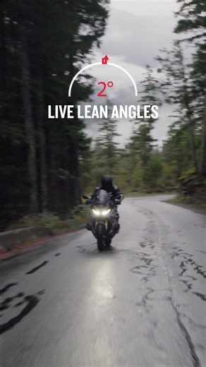 Live lean angles. Only on the new zumo XT3 motorcycle navigator. | Garmin