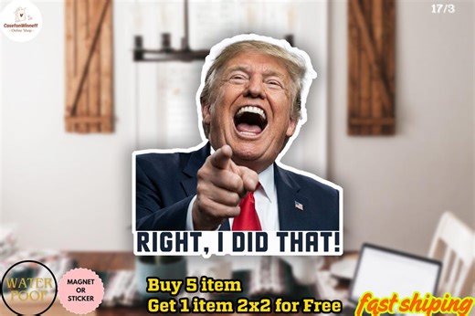 Trump I Did That Sticker/car Magnet, Trump Meme, Gas Price Stickers - Etsy Canada