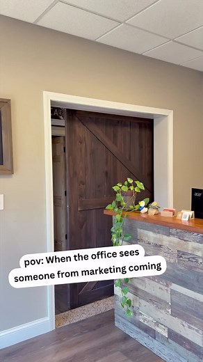 Does anyone else panic when marketing walks in? 🚫😂 #JustSayNo #RelatableHumor #OfficeLife #WorkplaceLaughs #TeamStruggles #socialmediamarketing #socialmediastruggles #marketing