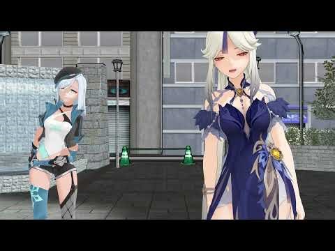 Ningguang & Shenhe - Simple Dimple [MMD Genshin Impact]