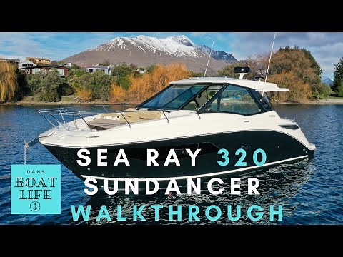 2022 Sea Ray 320 Sundancer - WALKTHROUGH and HOW TO PARK your NEW boat DEMO with Dan Jones