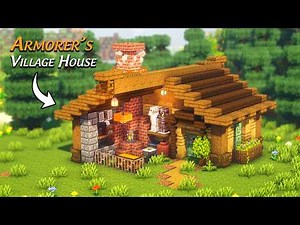 Minecraft: How to Build a Armorer's Village House | Tutorial🏠 (Updated)