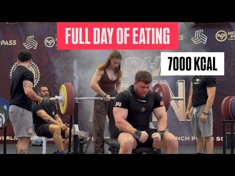 FULL DAY OF EATING TO BENCH 260KG (7k calories)