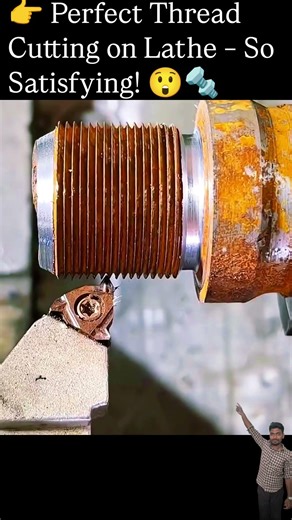 👉 How Perfect Threads Are Made on Lathe! 🔥