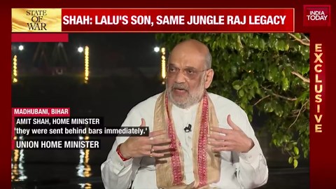 Amit Shah Exclusive: Warns of 'Jungle Raj' Return, Predicts 160+ Seats for NDA in Bihar