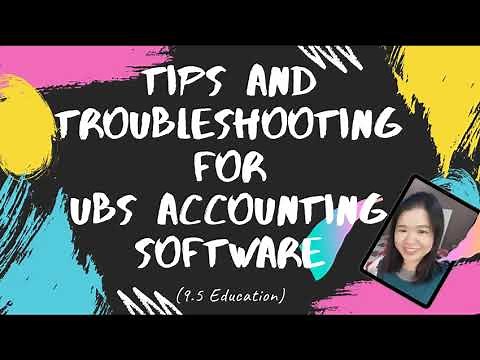 Tips and troubleshooting for Sage UBS Accounting Software Version 9.5 Education