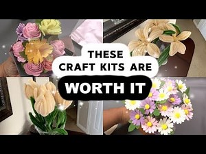 Temu Craft Kits that YOU NEED - Flower craft kits that SURPRISED ME