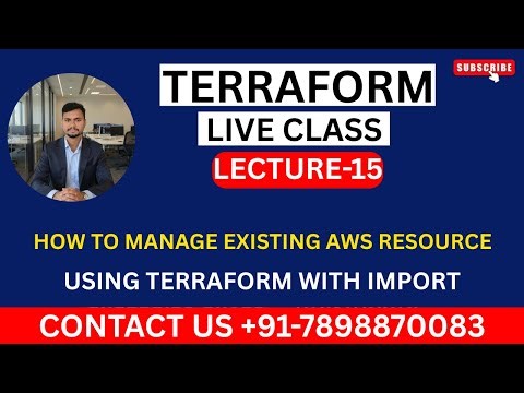 Terraform Live Class Lecture-15 || How to manage aws existing resource using terraform #terraform