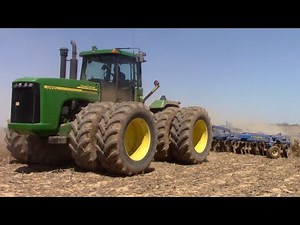 JOHN DEERE 9220 Tractor Working on Tillage