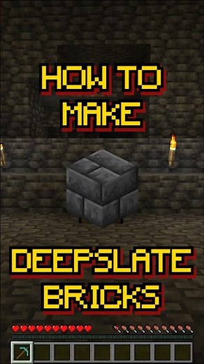 Minecraft: Deepslate Bricks | Dark Brick Pattern | Recipe 272