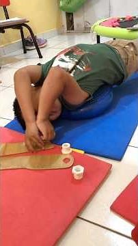 Motor coordination movement activity: we work the abdominal muscles #occupationaltherapy