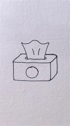Tissue box Drawing || #shorts #viral #youtubeshorts #trending #art