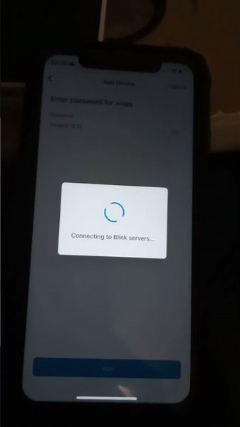 Sync module setup with blink camera