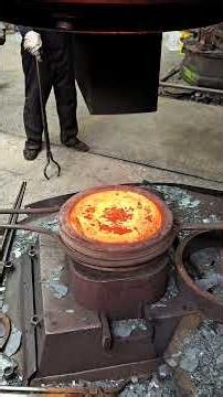 Inside the forging factory how to forging a Umbrella-shaped gears #industrial #forging #process