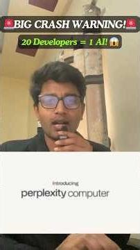 IT Sector Crash होने वाला है? Perplexity AI अब End-to-End Coding कर रहा है