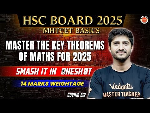Theorems Of Mathematics | Detailed Oneshot | Class 12 HSC Boards 2025 | Govind Sir V Maharashtra