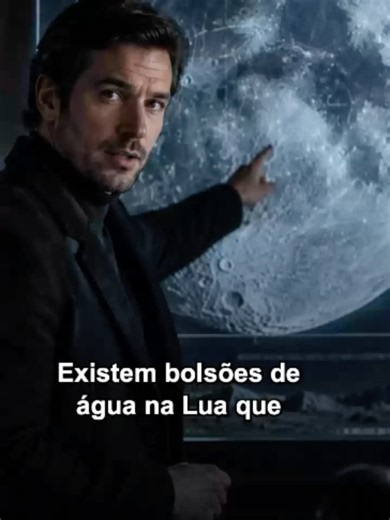 Onde a água lunar realmente fica — explicação curta. #Lua #Água #Espaço #curiosidades