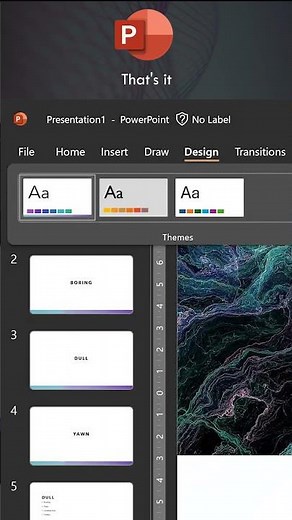 Apply one slide design to all slides - PowerPoint tips