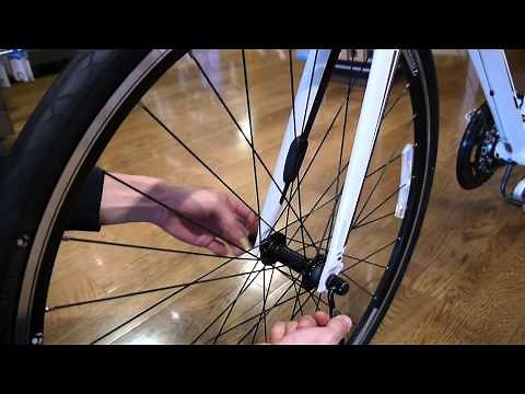 車輪の外し方 フロント（前輪）Vブレーキ（MTB・クロスバイク）