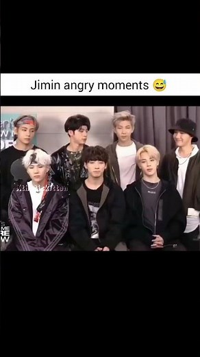 Jimin angry moment 🐥 (subscribe) #shorts #fyp #bts #jimin