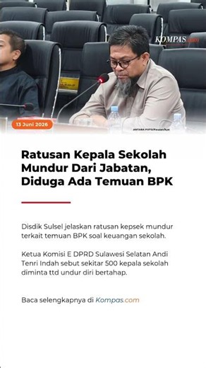 Ratusan Kepala Sekolah Mundur Dari Jabatan, Diduga Ada Temuan BPK