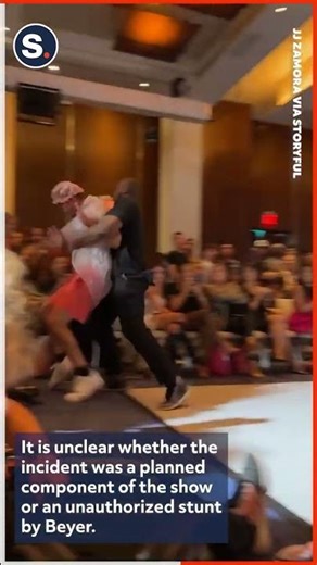 YouTube Prankster Tackled While Walking the Runway at New York Fashion Week