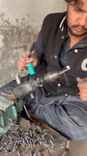 How generator springs making on vintage drill #shortsviral