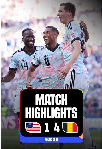 USA vs Belgium FIFA World Cup Match Highlights