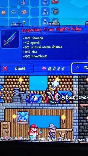 Terraria - Legendary True Nights Edge!!! #terraria