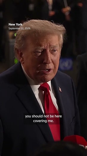 'CNN, you should not be here,' Trump says at UN