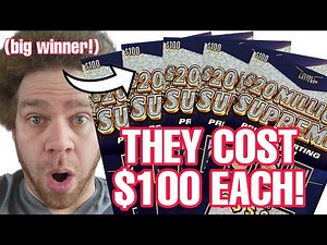 BIGGGGG WIN on a $100 scratch off lottery ticket!