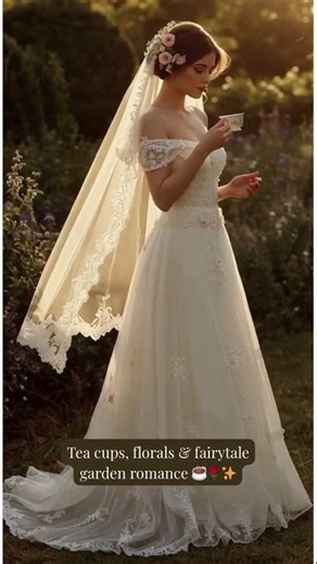 English Garden Elegance Wedding Bride 2