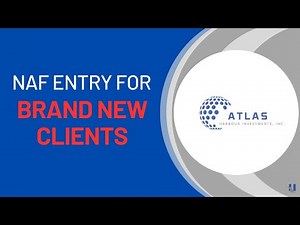 NAF Entry for Brand New Individuals