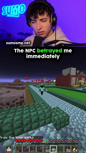 Betrayed by an NPC in Minecraft