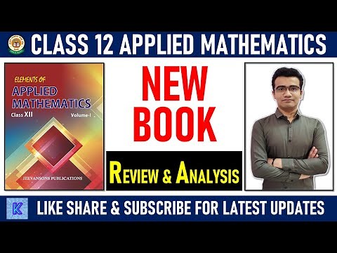 Applied Mathematics Class 12 Book | ML BHARGAVA BOOK to score 80/80 | Applied Maths Book Class 12