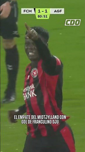 With this goal from Franculino Djú, FC Midtjylland salvaged a draw against Aarhus GF ⚽️🇩🇰 #CDO