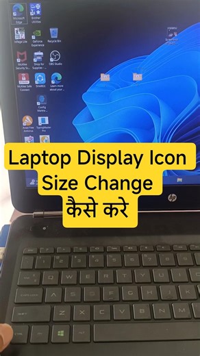 Laptop Icon Size Change #laptoptips #tipsandtricks #icon #computer #tech #short #tricks