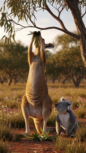 Watch This Kangaroo Help a Koala!