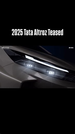 MotorBeam | 2025 Tata Altroz teased ahead of its launch - New LED headlights with redesigned DRLs - New bumper & grille design - Flush door handles... | Instagram