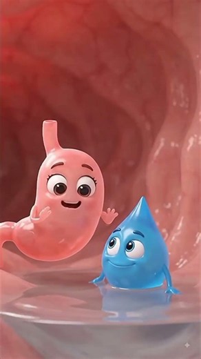 What Happens When Water Reaches Your Stomach? 💧😲 | Inside the Stomach in 3D | Science Mind AI